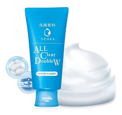 Shiseido - Senka All Clear Double W Face Wash & Makeup Remover 120ml