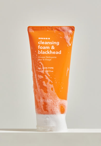 HANSKIN Cleansing Foam & Blackhead – Nettoyant Purifiant et Anti-Points Noirs