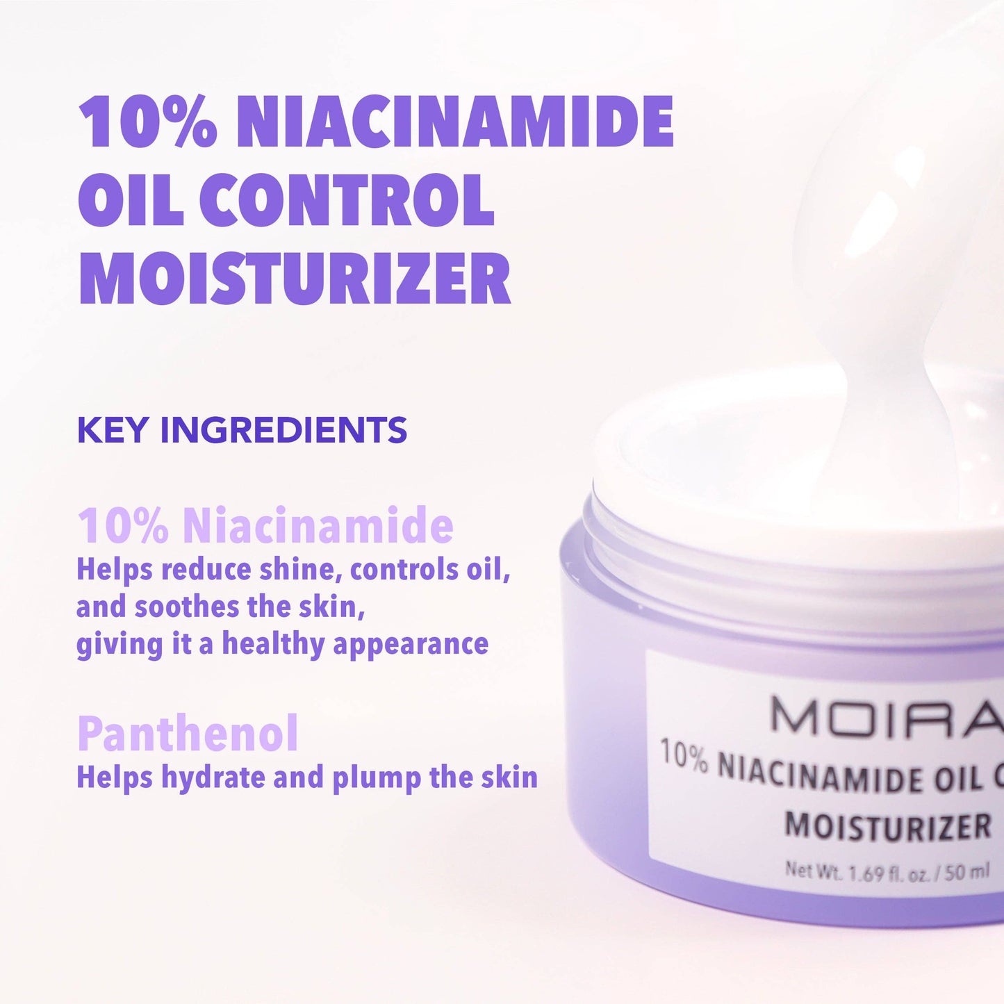 Hydratant anti-sébum à 10 % de niacinamide