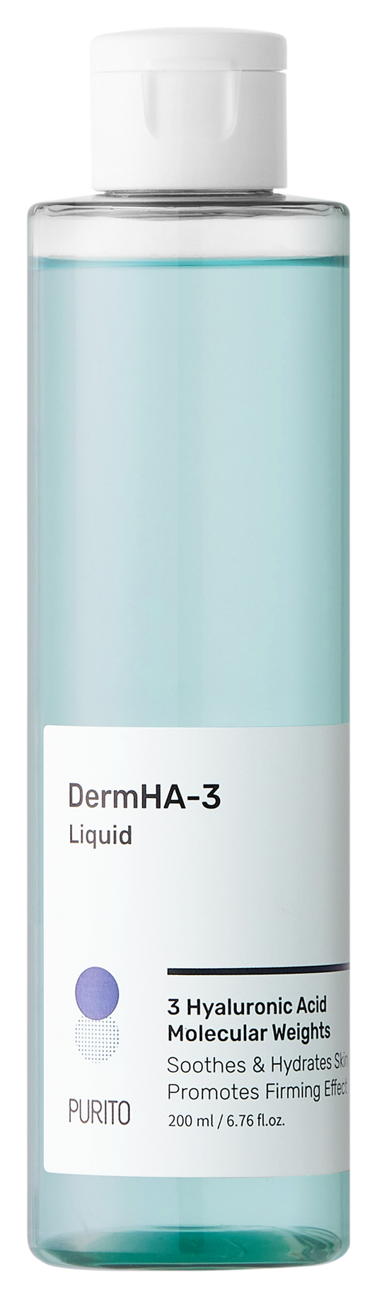 PURITO DermHA-3 Liquid Toner – Tonique Hydratant Intensif à l'Acide Hyaluronique