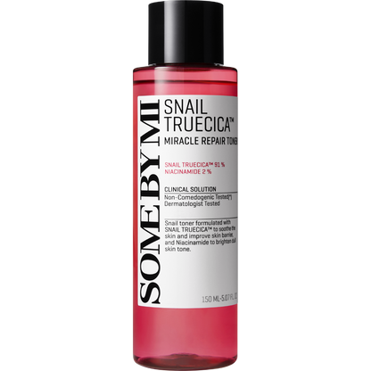 SOMEBYMI Snail TrueCICA Miracle Repair Toner – Toner Réparateur à la Bave d'Escargot et TrueCICA